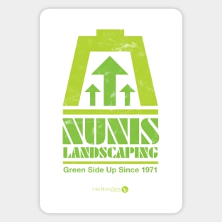 Nunis Landscaping Green Side Up Sticker